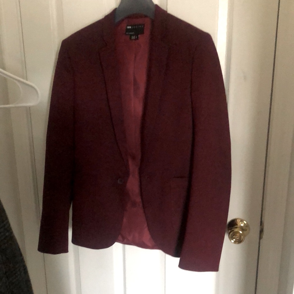 ASOS Burgandy red blazer